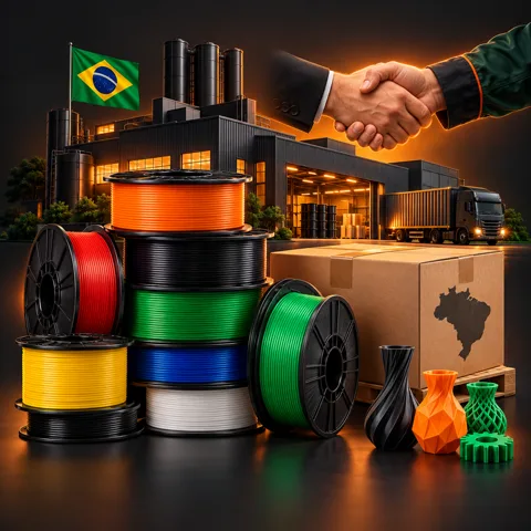 Filamentos comprados direto de fornecedores brasileiros